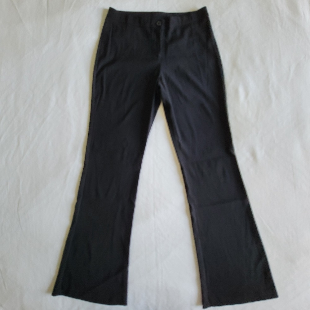 VTG 90s City Triangles Flare Pants Black Women's 8 Junior's 9 Y2K Corporate Goth